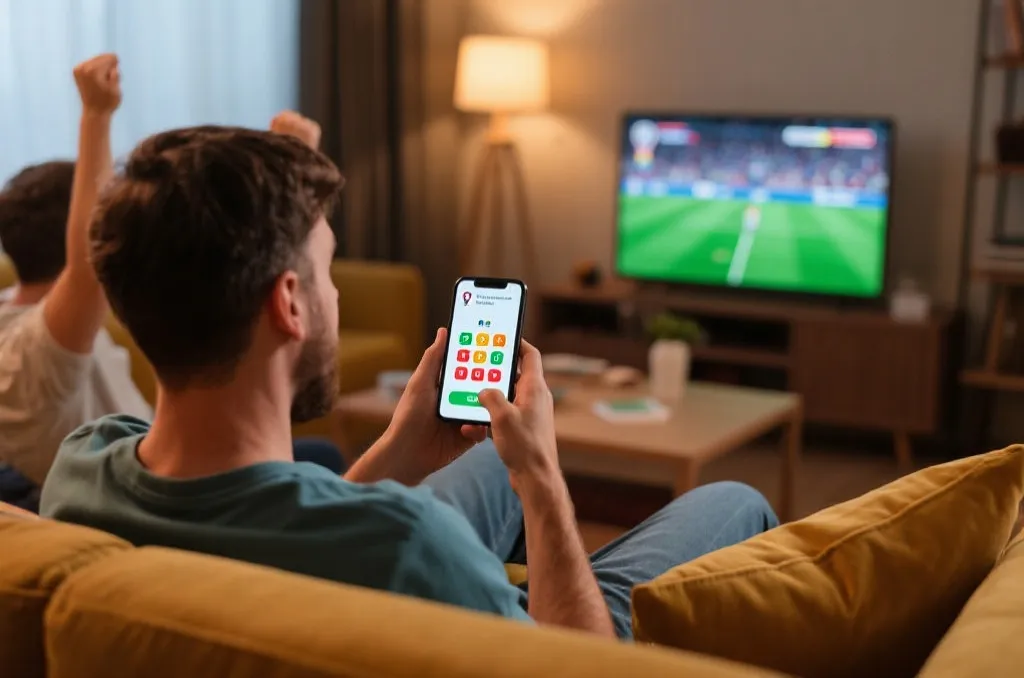 用户观看直播并同时查看竞猜界面